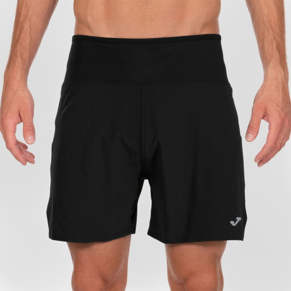 Men's Trail Running Shorts Joma Iconic 5in Shorts  Black 104328.100