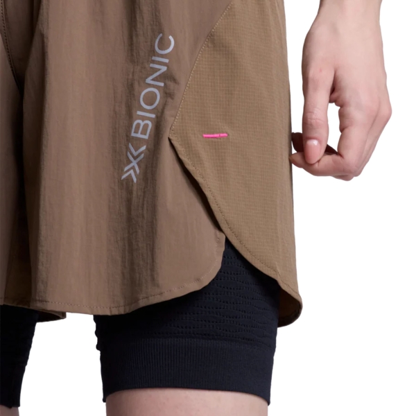 X-Bionic Corefusion Run Perform 5in Pantaloncini - Dark Sand