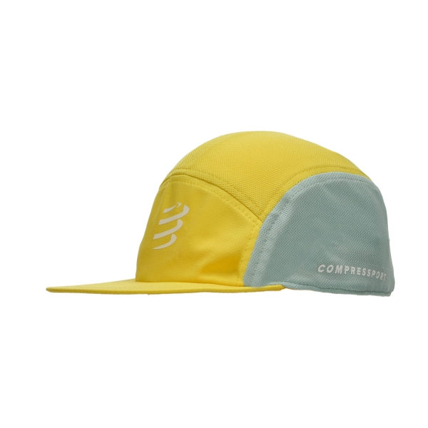 Hats & Visors Compressport 5 Panel Cap  Lemon/Ether XHWU10477068