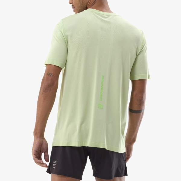 Compressport Performance Logo Maglietta - Lime