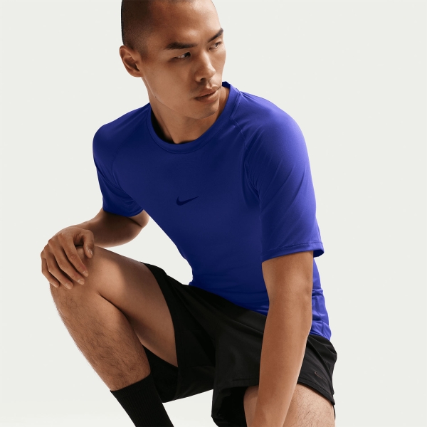Nike Dri-FIT Logo T-Shirt - Persian Violet/Black