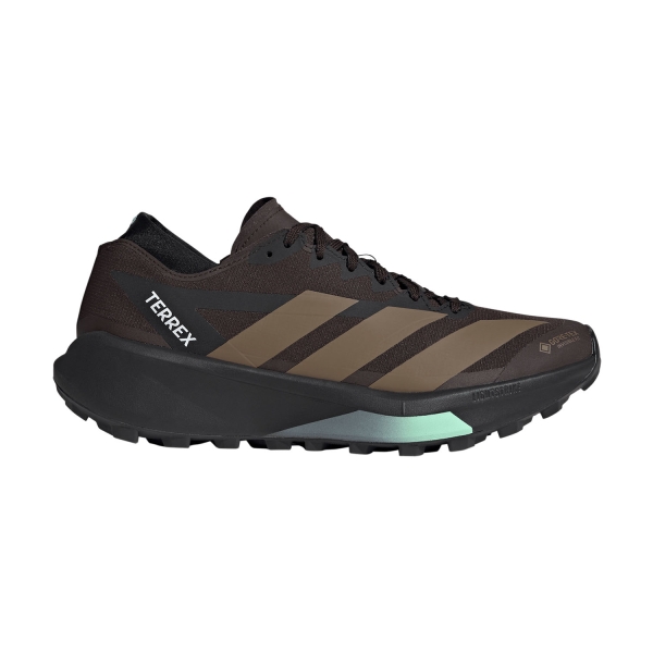 Men's Trail Running Shoes adidas Terrex Agravic GTX 2  Aurora Coffee/Core Black/Pulse Mint HQ5088
