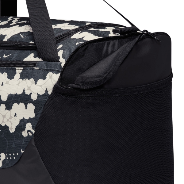 Nike Brasilia AOP Small Duffle - Chalk/Black/White