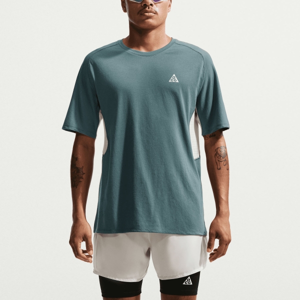 Men's  Short Sleeve Trail Running Shirts Nike ACG Solar Chase TShirt  Mineral Slate/Sea Glass/Summit White IO9677382
