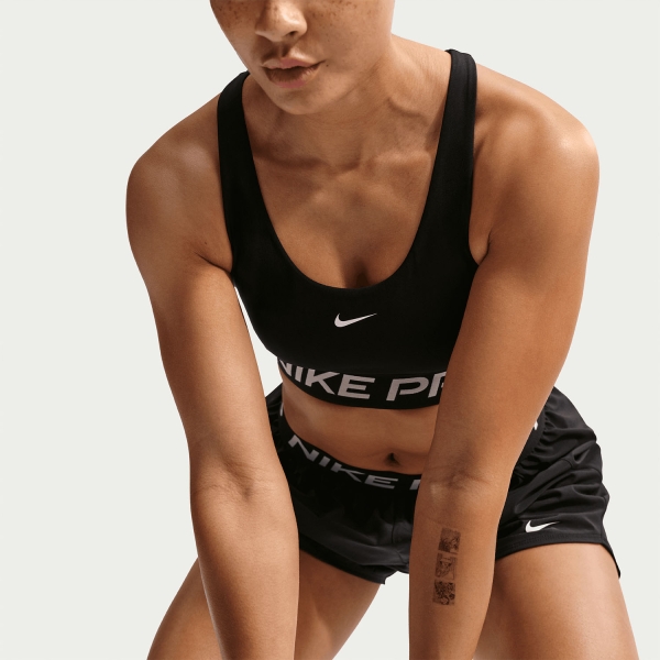 Nike Pro 365 Sports Bra - Black/White
