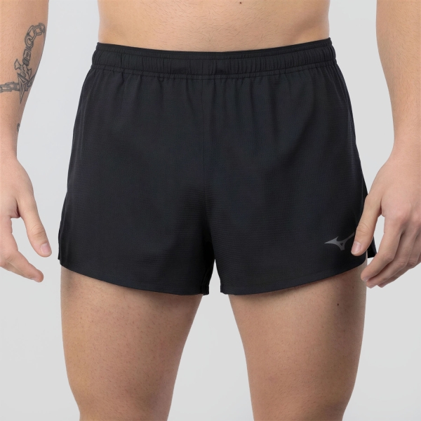 Men's Running Shorts Mizuno Tech Light 1.5in Shorts  Black J2GBD00109