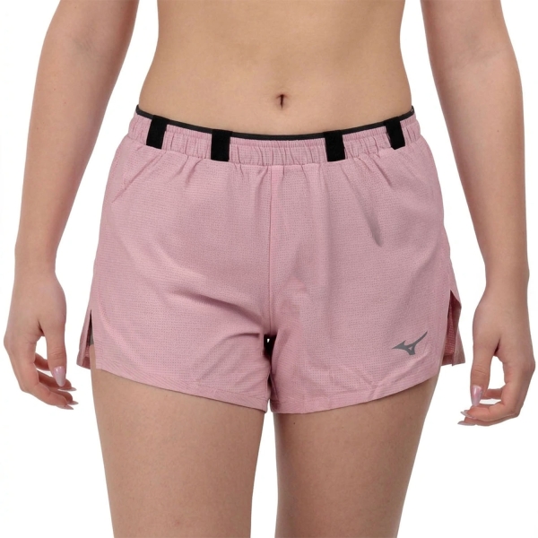 Women's Running Shorts Mizuno Tech Light Pro 3.5in Shorts  Rose Elegance J2GBD20165