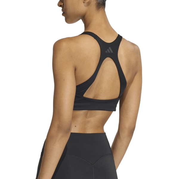 adidas Optime Workout 3 Stripes Sujetador Deportivo - Black