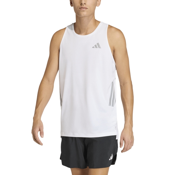 Men's Running Tank adidas adi365 CLIMACOOL Iconic Tank  White JZ7728