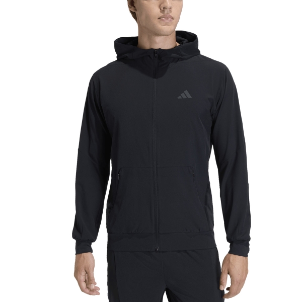 Men's Training Jacket and Hoodie adidas D4T Hybrid Jacket  Black KA4821