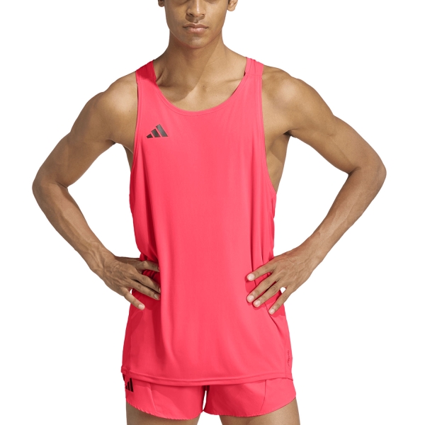 Men's Running Tank adidas ADIZERO Logo Tank  Solar Turbo KG8552