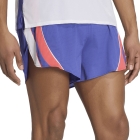 adidas ADIZERO Archive 3in Shorts - Dual Indigo/Semi Lucid Red/White