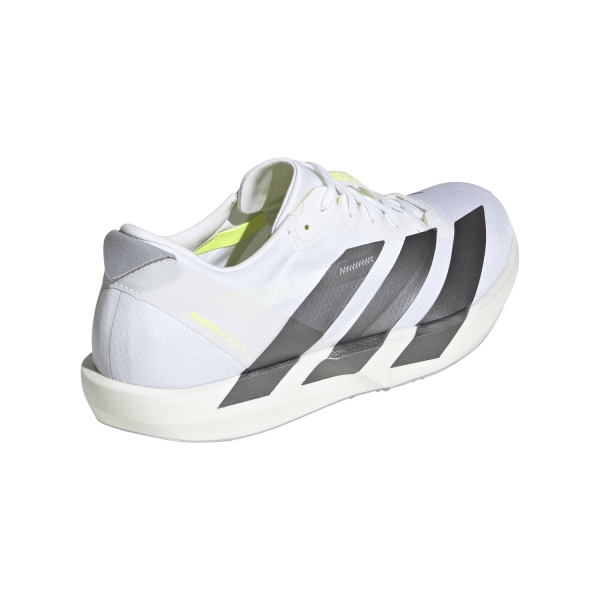 adidas ADIZERO Adios 9 - FTWR White/Iron Metallic/Solar Yellow