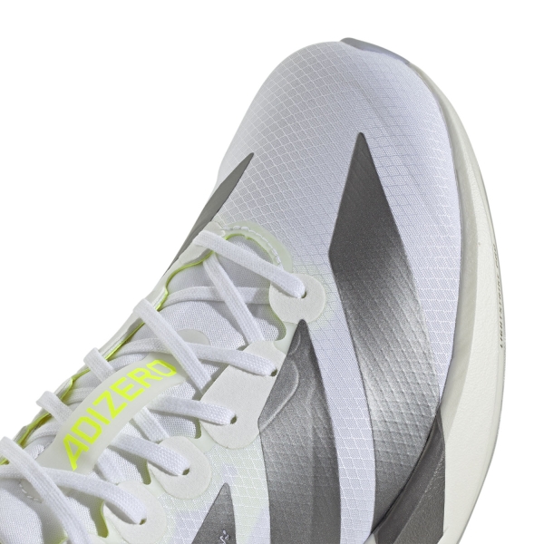 adidas ADIZERO Adios 9 - FTWR White/Iron Metallic/Solar Yellow