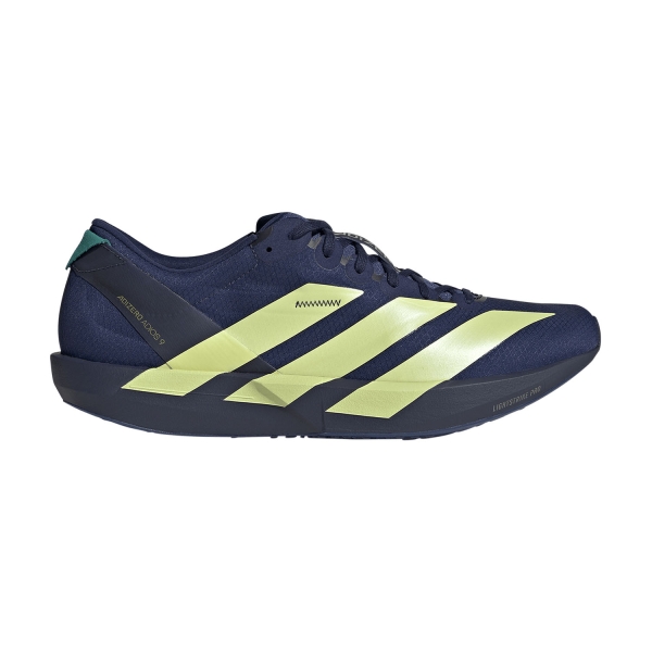 Men's Performance Running Shoes adidas ADIZERO Adios 9  Dark Blue/Yellow Tint/Clear Pink KH9103