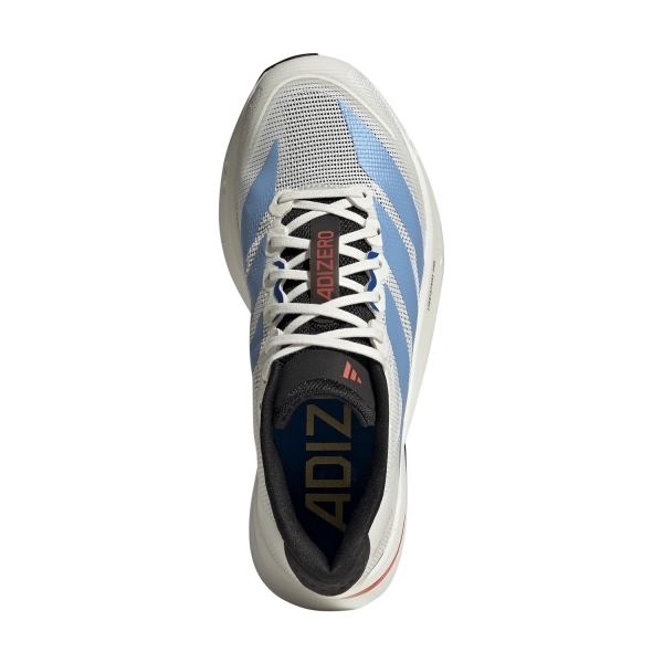 adidas ADIZERO Boston 13 - Off White/Light Blue/Gold Met