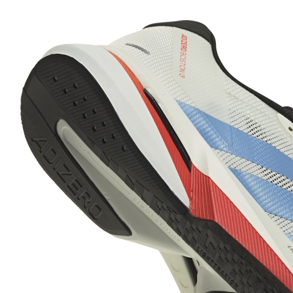 adidas ADIZERO Boston 13 - Off White/Light Blue/Gold Met