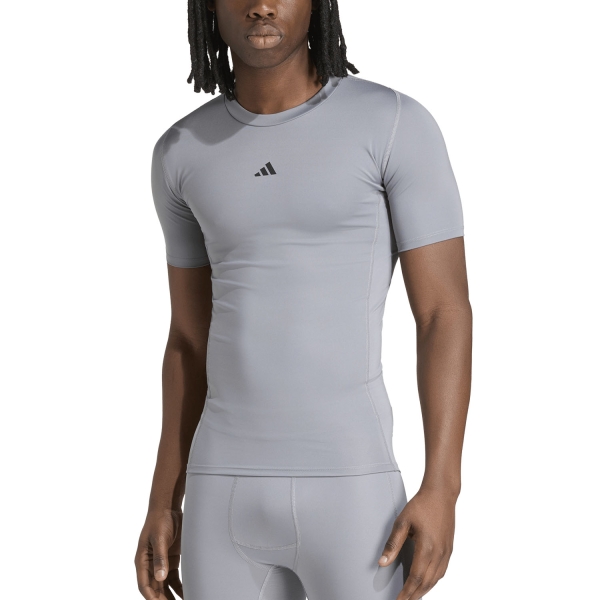 Maglietta Training Uomo adidas TechFIT Maglietta  Grey KR2414