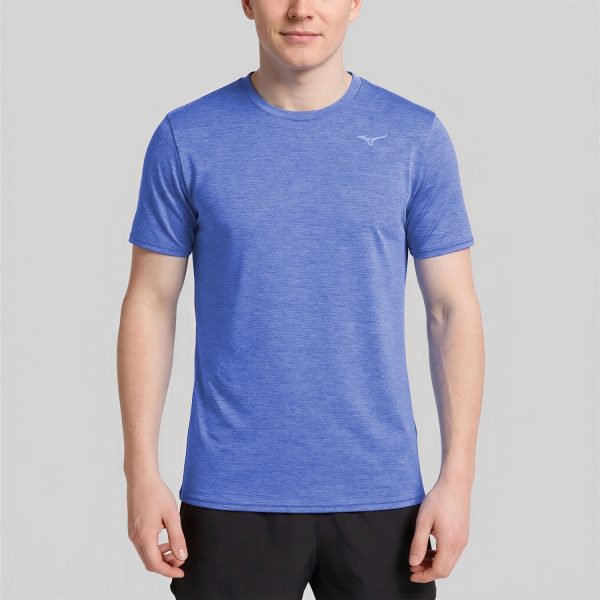 Men's Running T-Shirt Mizuno Impulse Core DryLite TShirt  Dazzling Blue J2GAC01923