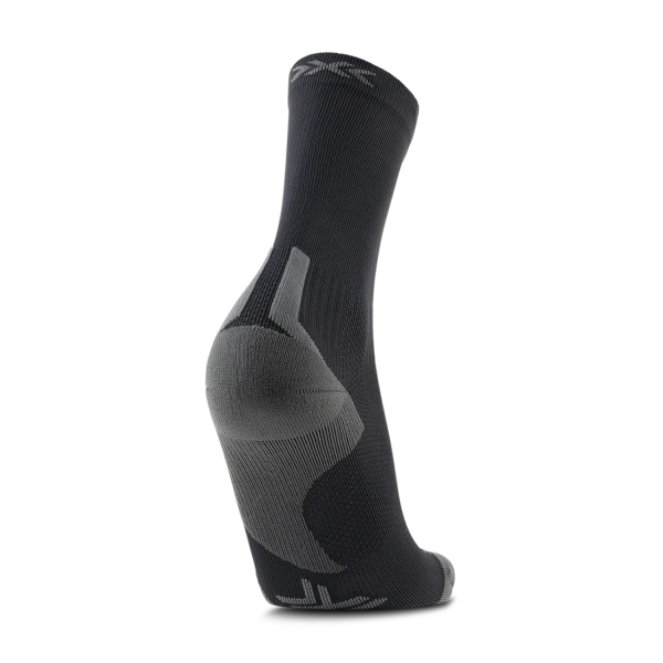 X-Bionic Run Discover Crew Socks - Black/Charcoal