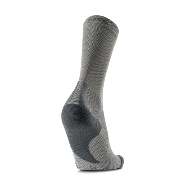 X-Bionic Run Discover Crew Socks - Raincloud/X Black