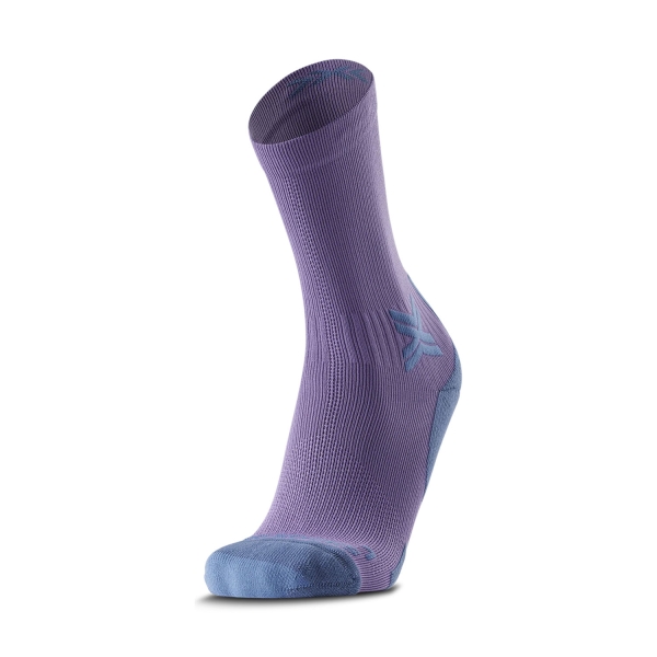 Socks XBionic Run Discover Crew Socks  Neobergine/X Black RQDIS24MP171