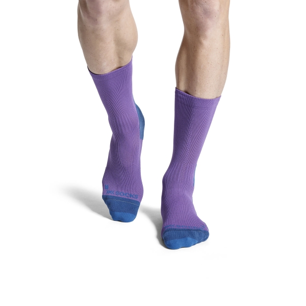 X-Bionic Run Discover Crew Socks - Neobergine/X Black