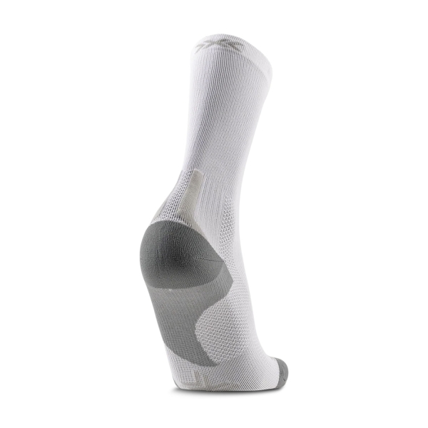 X-Bionic Run Discover Crew Socks - Arctic White/Pearl Grey