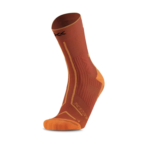 Socks XBionic TerraSkin Expert Crew Socks  Burnt Red/Orange RQXTS25MR071