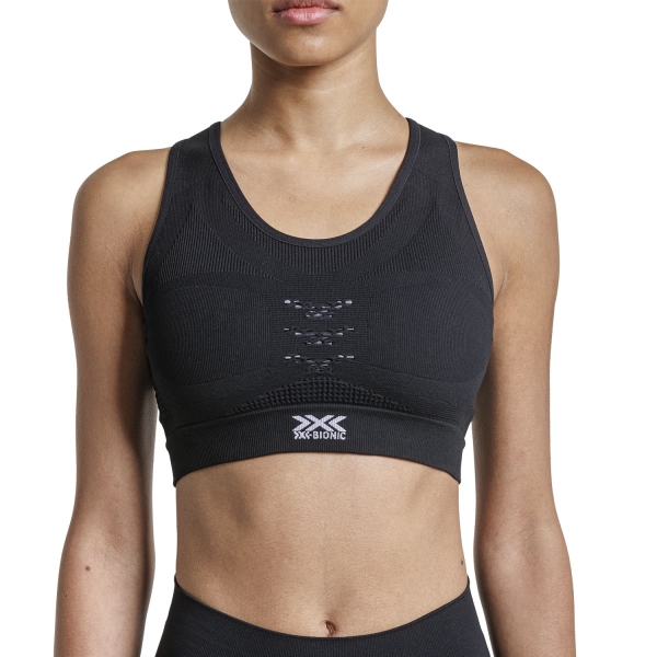 Women's Sports Bra XBionic Energizer 4.0 Sports Bra  Opal Black/Arctic White Y333S23WB002