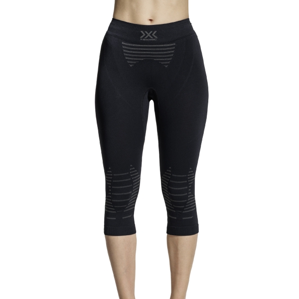 Women's Underwear Tights XBionic Invent 4.0 3/4 Tights  Black/Charcoal YP07W19WB036