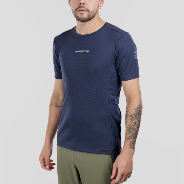 Men's Outdoor T-shirt La Sportiva Traverse TShirt  Night Sky/Chalk ZAHT025B46W04