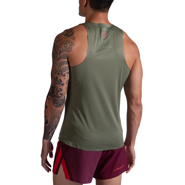 La Sportiva Pure Tank - Cypress/Mountain Red