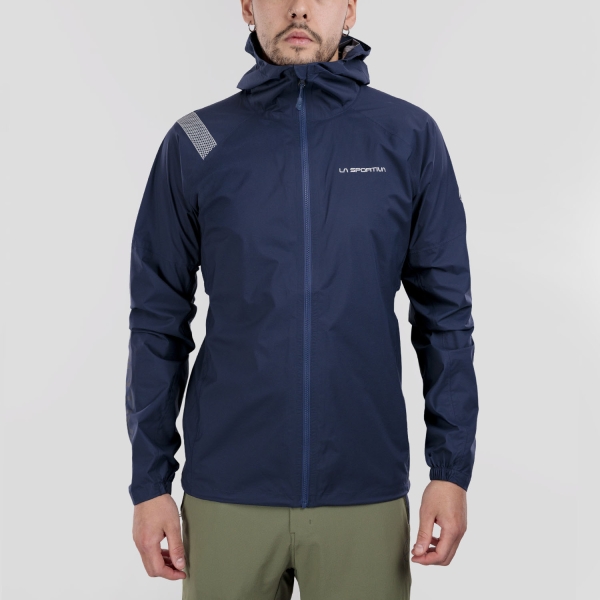 Men's Trail Running Jackets La Sportiva Pocketshell Jacket  Night Sky/Chalk ZARJ019B46W04