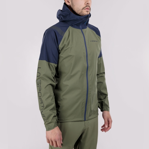 Men's Trail Running Jackets La Sportiva Pocketshell Jacket  Cypress/Night Sky ZARJ019E47B46