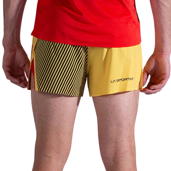 La Sportiva Flow 3in Shorts - Black/Yellow