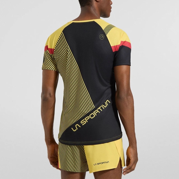 La Sportiva Flow T-Shirt - Black/Yellow