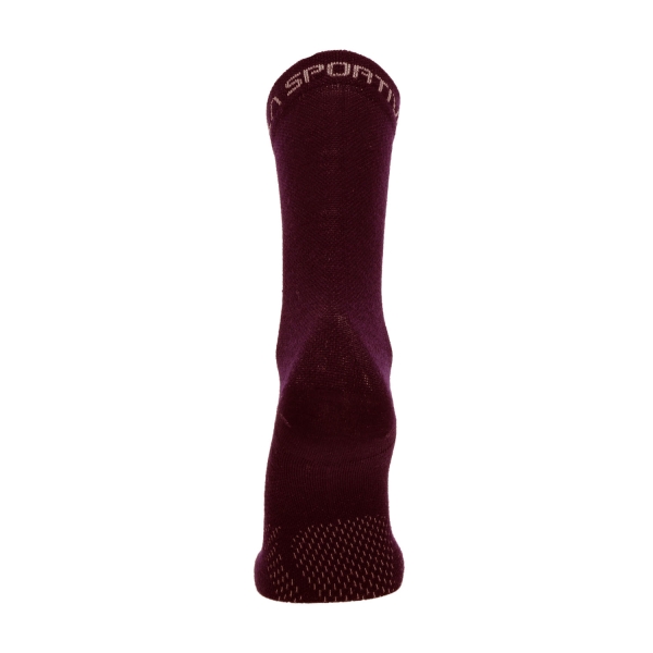 La Sportiva Merino Logo Socks - Redwood/Chalk