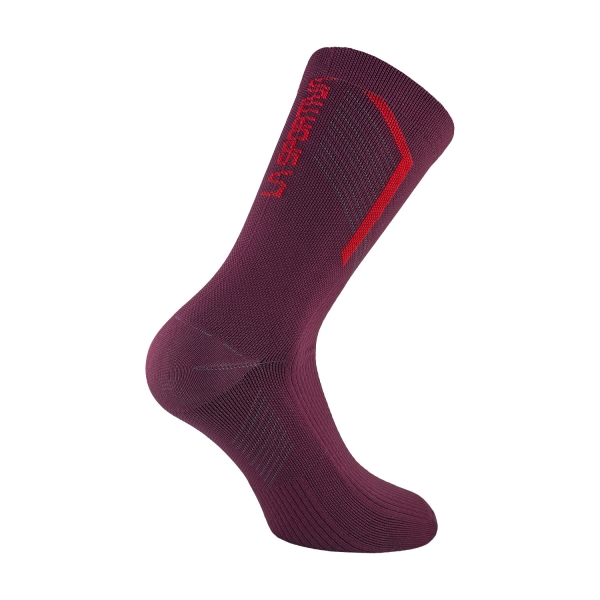 La Sportiva Flow Trail Socks - Redwood/Mountain Red