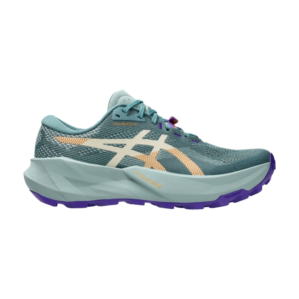 Women's Trail Running Shoes ASICS Trabuco 14  Foggy Teal/Radiant Amethyst 1012B938400