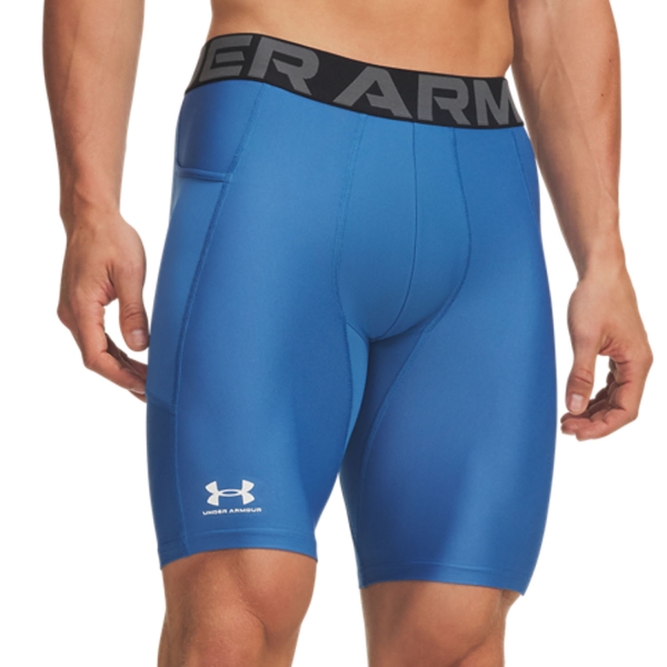 Men's Underwear Tights Under Armour HeatGear Pro Short Tights  Aegean Blue/White 13616020430