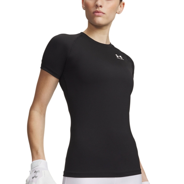 Women's T-Shirts Sport Underwear Under Armour Authentics Comp TShirt  Ultimate Black/White 13654600008