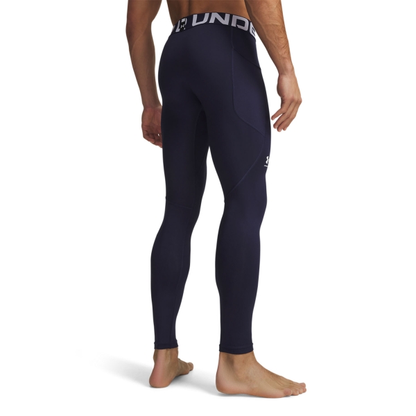Under Armour ColdGear Tights - Midnight Navy/White