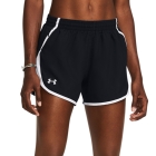 Under Armour Fly By 4in Shorts - Black/White/Reflective