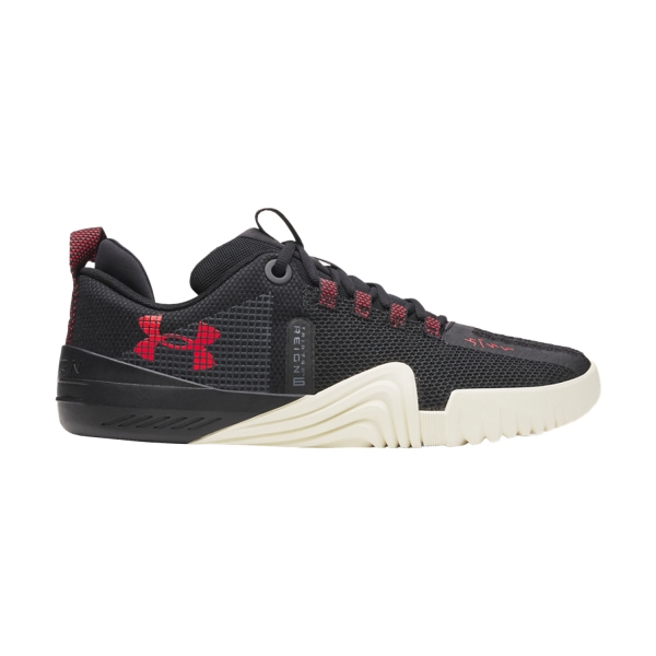 Men's Fitness & Training Shoes Under Armour TriBase Reign 6  Black/Winter White/Racer Red 30273410004
