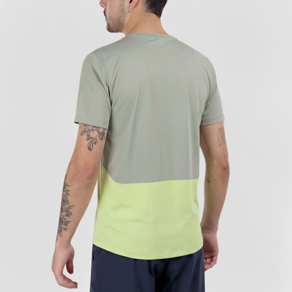 SCOTT Endurance Tech Maglietta - Spray Grey/Acid Yellow