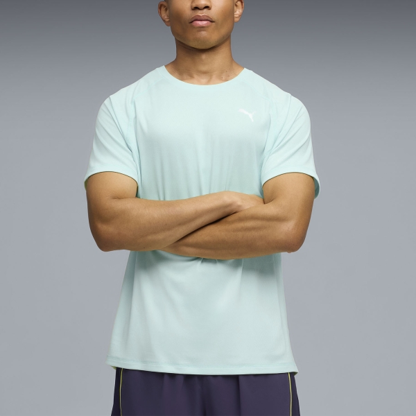 Men's Running T-Shirt Puma Velocity TShirt  Fresh Water 52660048