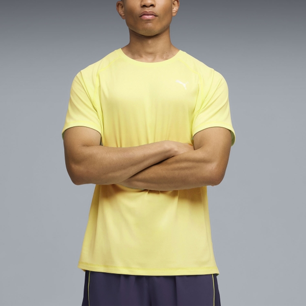 Men's Running T-Shirt Puma Velocity TShirt  Lemon Meringue 52660098
