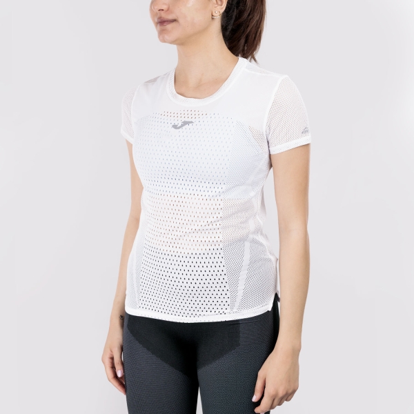 Women's Short Sleeve Shirts Trail Running Joma Marathon II TShirt  White 902578.200