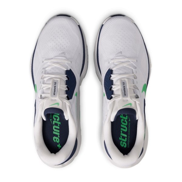 Nike Structure Plus - White/Green Spark/Midnight Navy